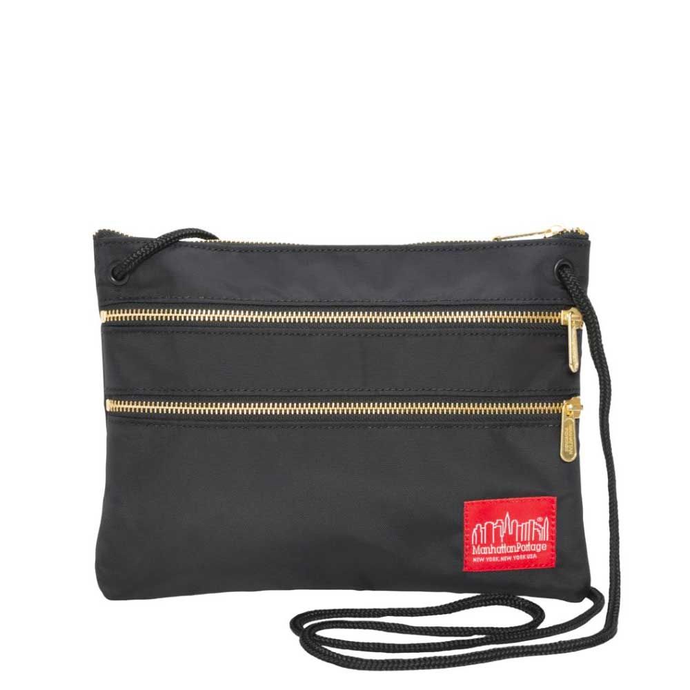 Manhattan Portage Triple Zipper Label Pouch With Woven Label (MD)