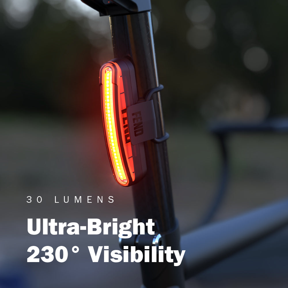 FEND Super Bike Lights under bike seat