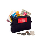 Manhattan Portage Stars and Stripes Coin Purse black with cards and money