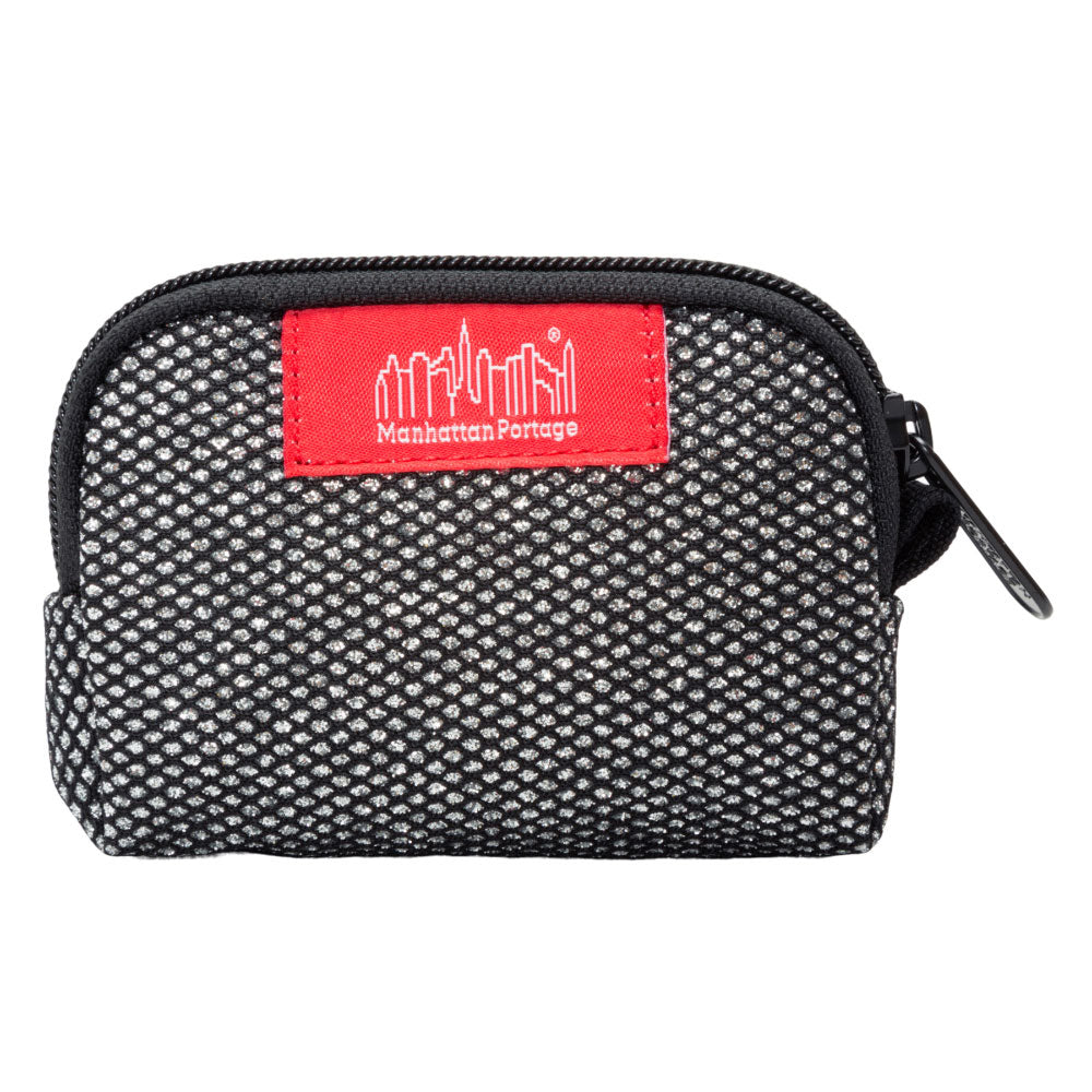 Manhattan Portage Midnight coin purse gun metal front