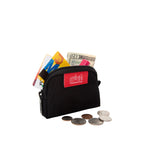 Manhattan Portage Coin Purse black with cards and money
