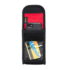 Manhattan Portage Smartphone Case (L) W/Clear Pocket black inside with phone