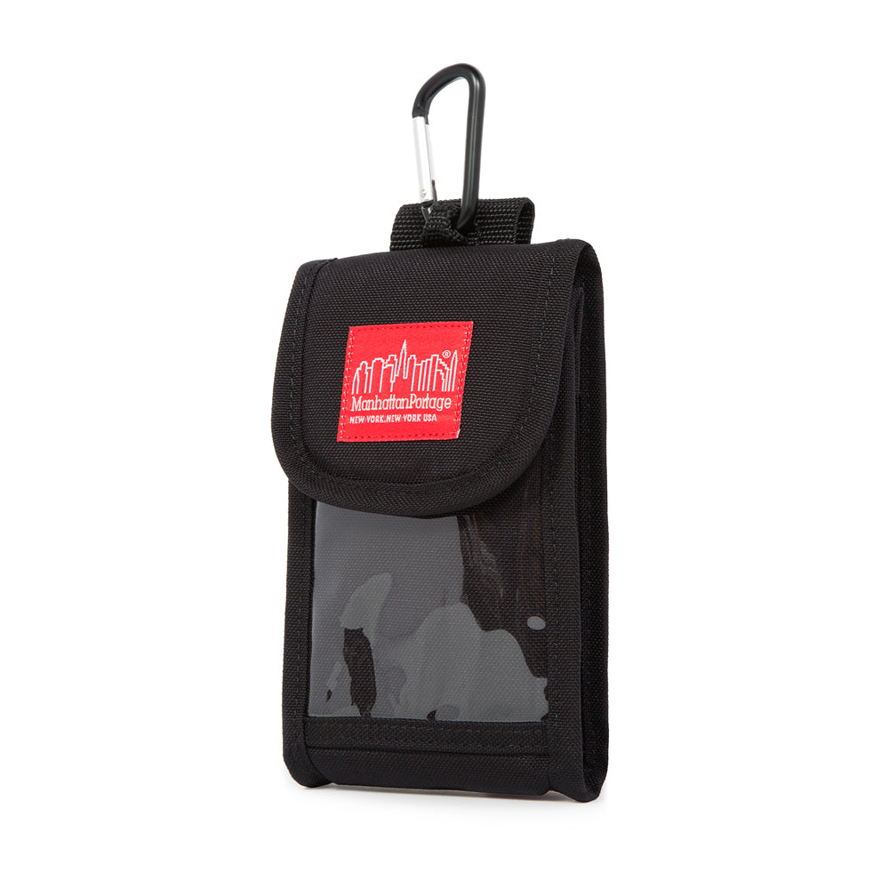 Manhattan Portage Smartphone Case (L) W/Clear Pocket Black
