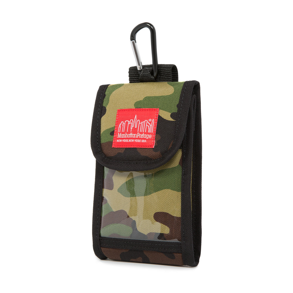 Manhattan Portage Smartphone Case (L) W/Clear Pocket Camouflage