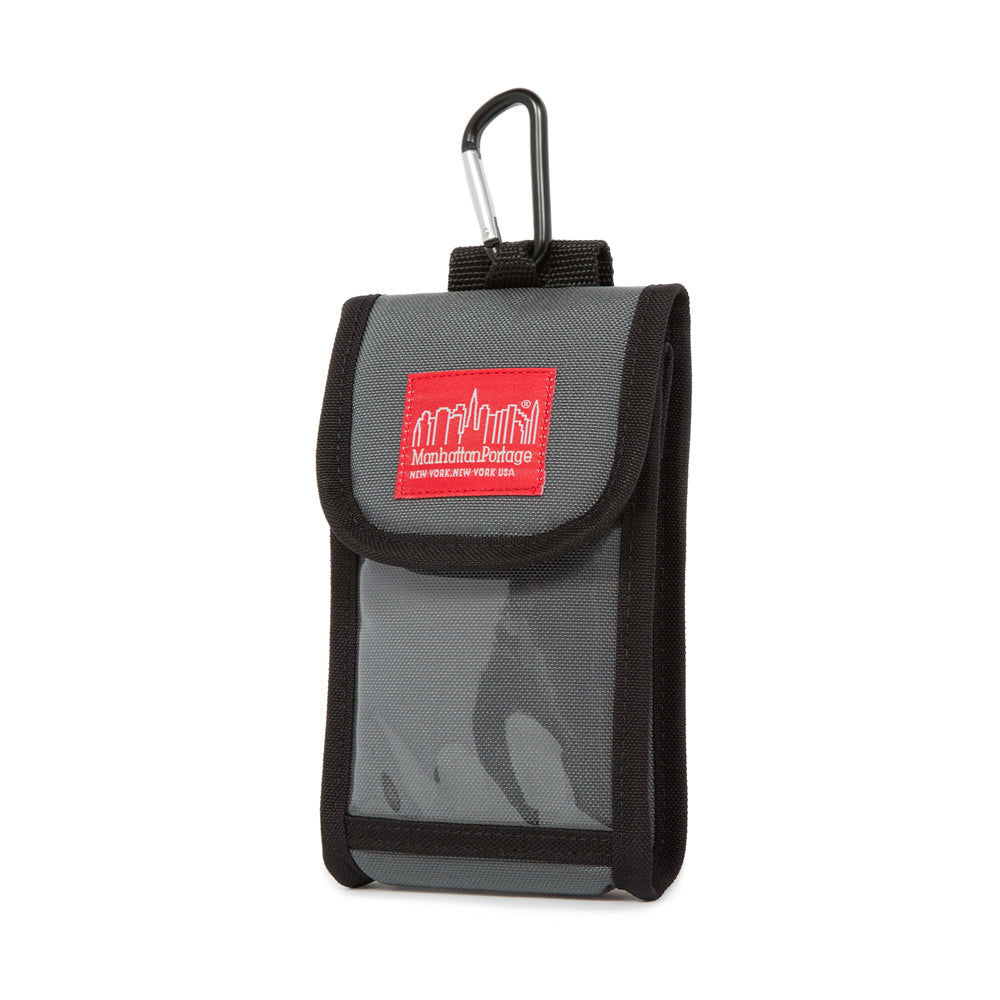 Manhattan Portage Smartphone Case (L) W/Clear Pocket Grey