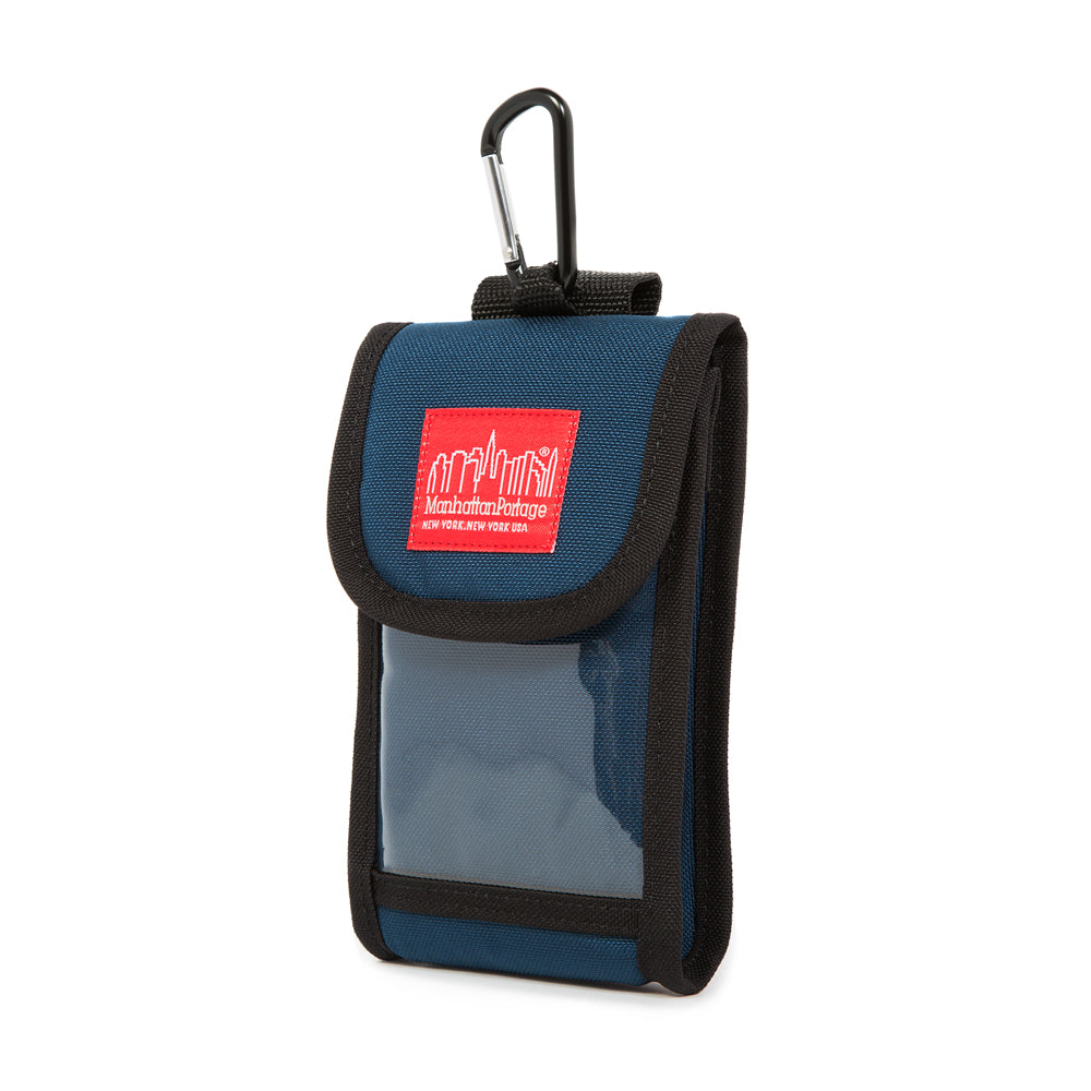 Manhattan Portage Smartphone Case (L) W/Clear Pocket Navy