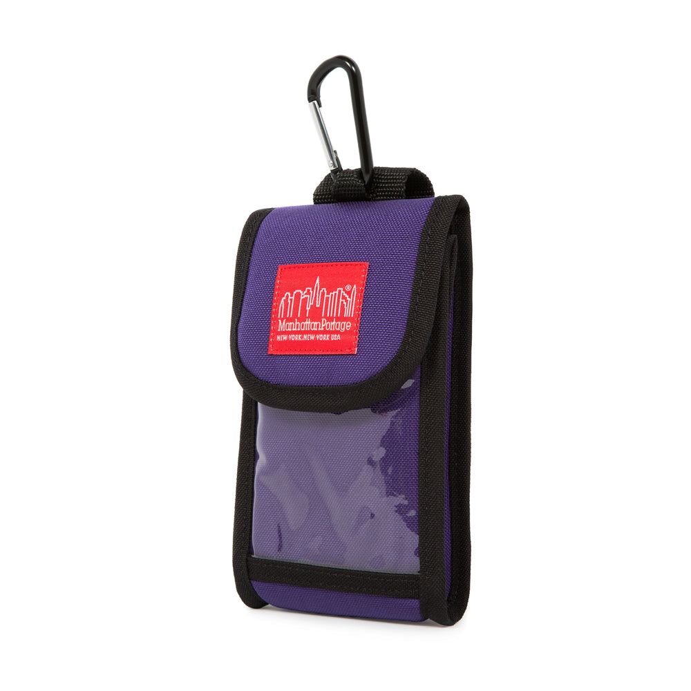 Manhattan Portage Smartphone Case (L) W/Clear Pocket Purple