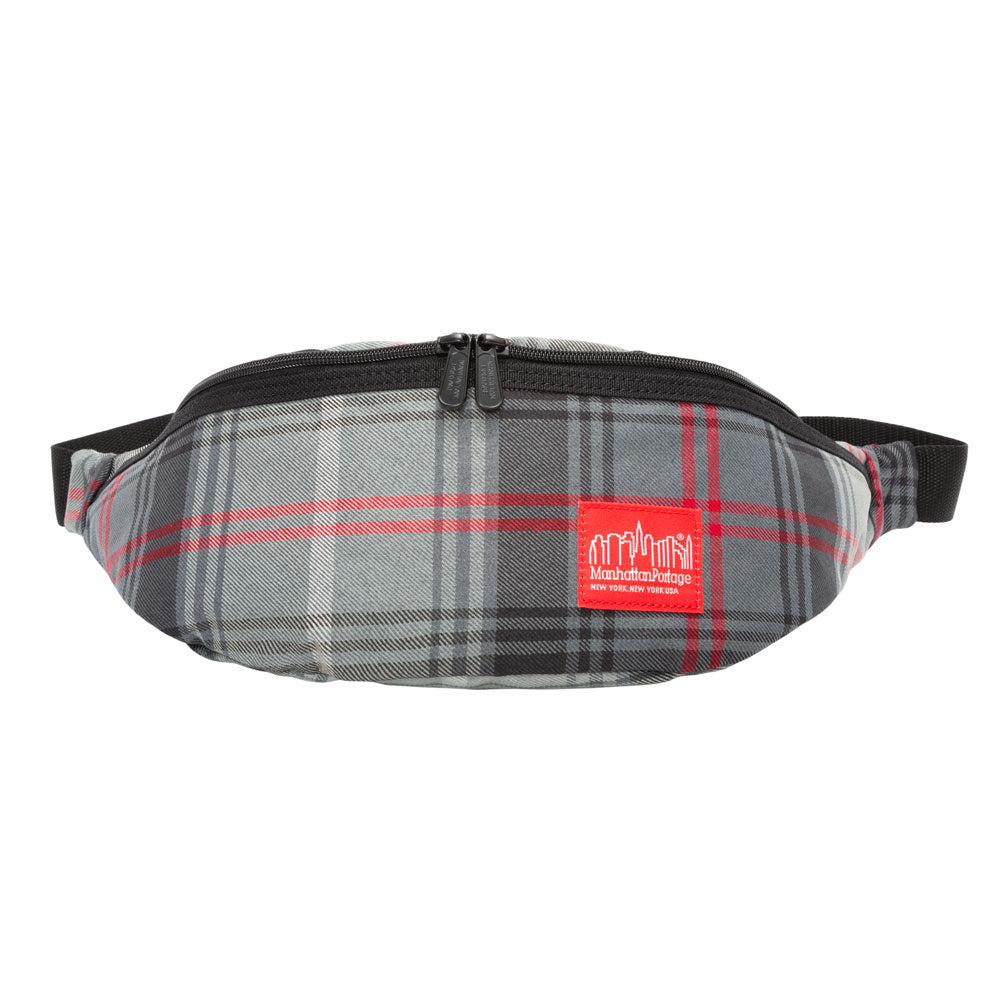 Manhattan Portage Plaid Brooklyn Bridge Waist Bag Grey