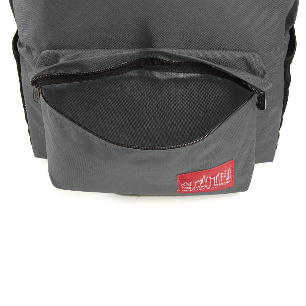 Manhattan Portage Big Apple Backpak (MD) Ver.2 Grey front pocket