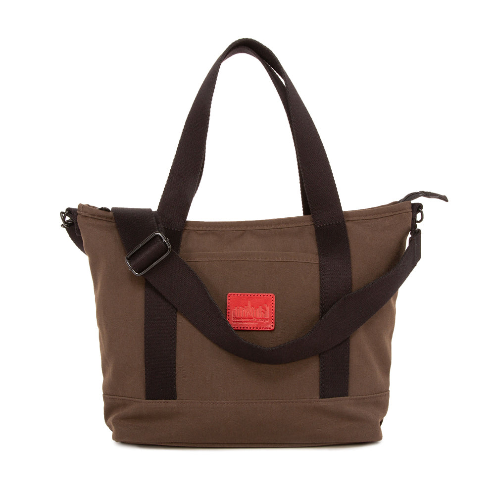 Manhattan Portage Waxed Nylon Rego Tote Dark Brown
