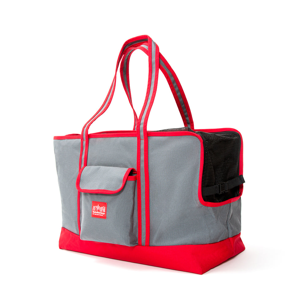 Manhattan Portage Pet Carrier Tote Bag (LG) GRY RED
