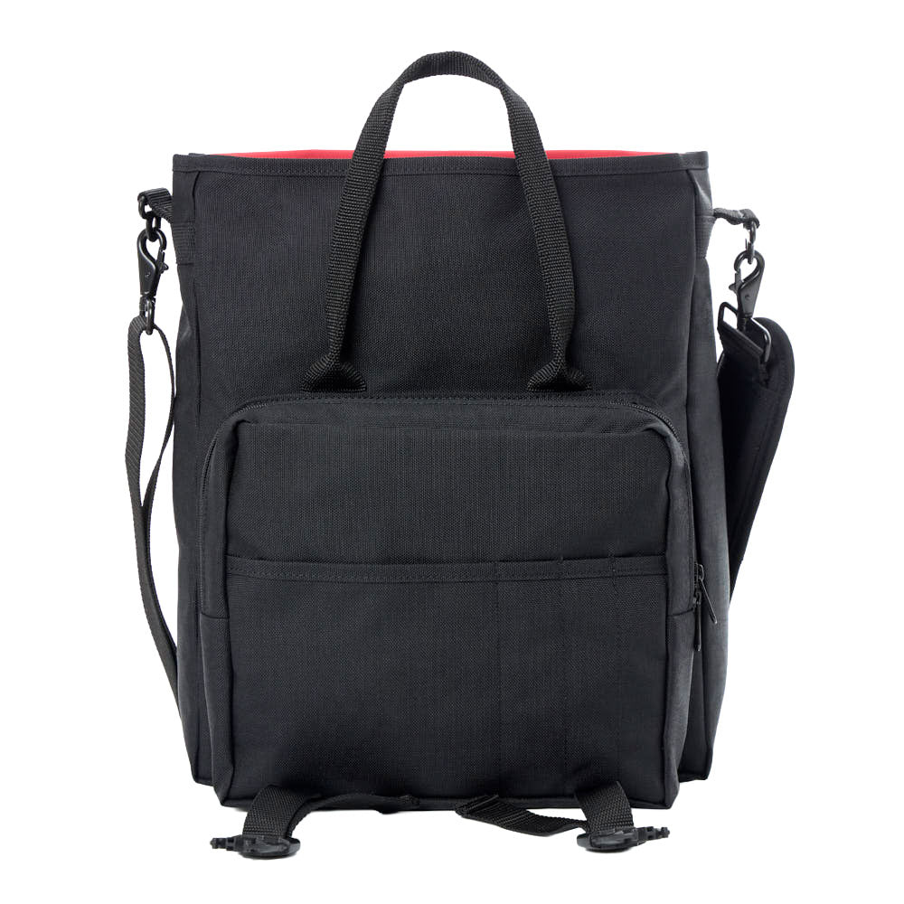 Manhattan Portage Commuter Laptop Bag (17") W/ Back Zipper Ver. 2 front pocket under flap