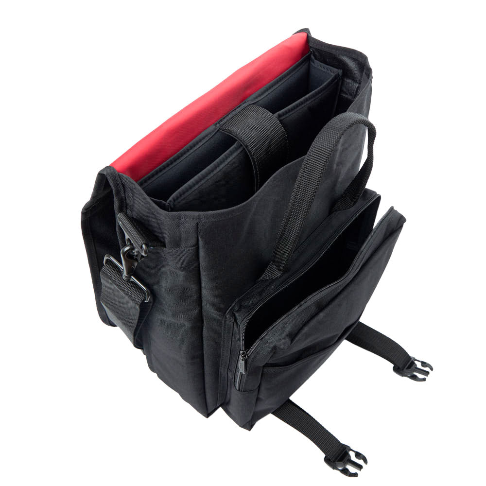 Manhattan Portage Commuter Laptop Bag (17") W/ Back Zipper Ver. 2 inside with paded laptop compartment