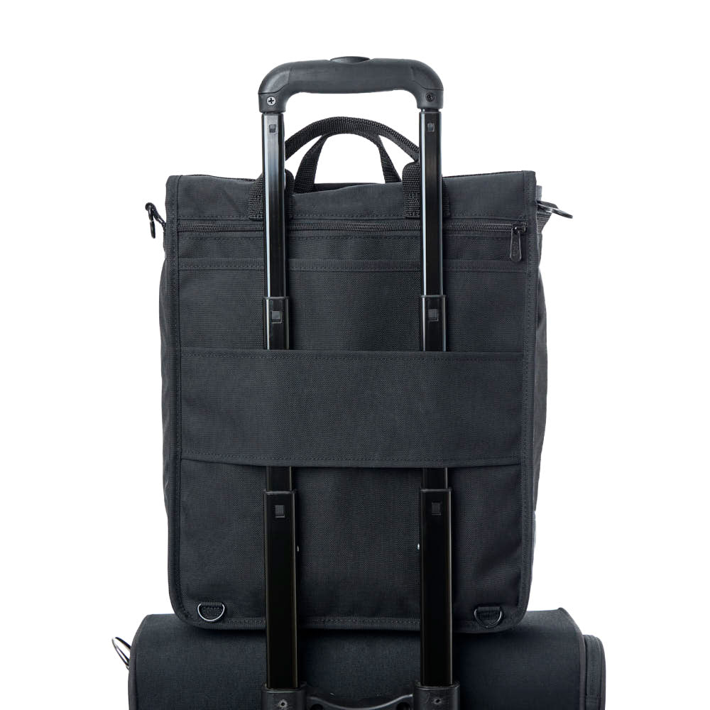 Manhattan Portage Commuter Laptop Bag (17") W/ Back Zipper Ver. 2 attach on luggage