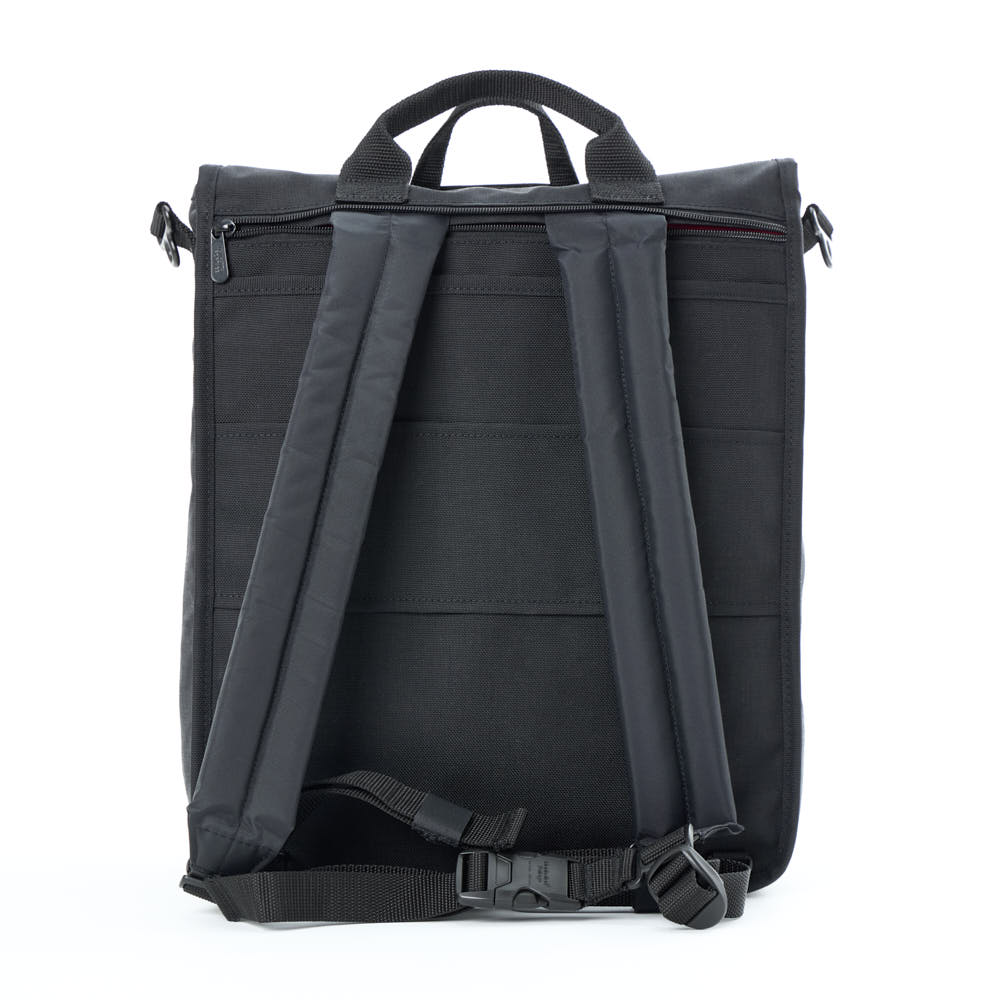 Manhattan Portage Commuter Laptop Bag (17") W/ Back Zipper Ver. 2 back with backpack straps
