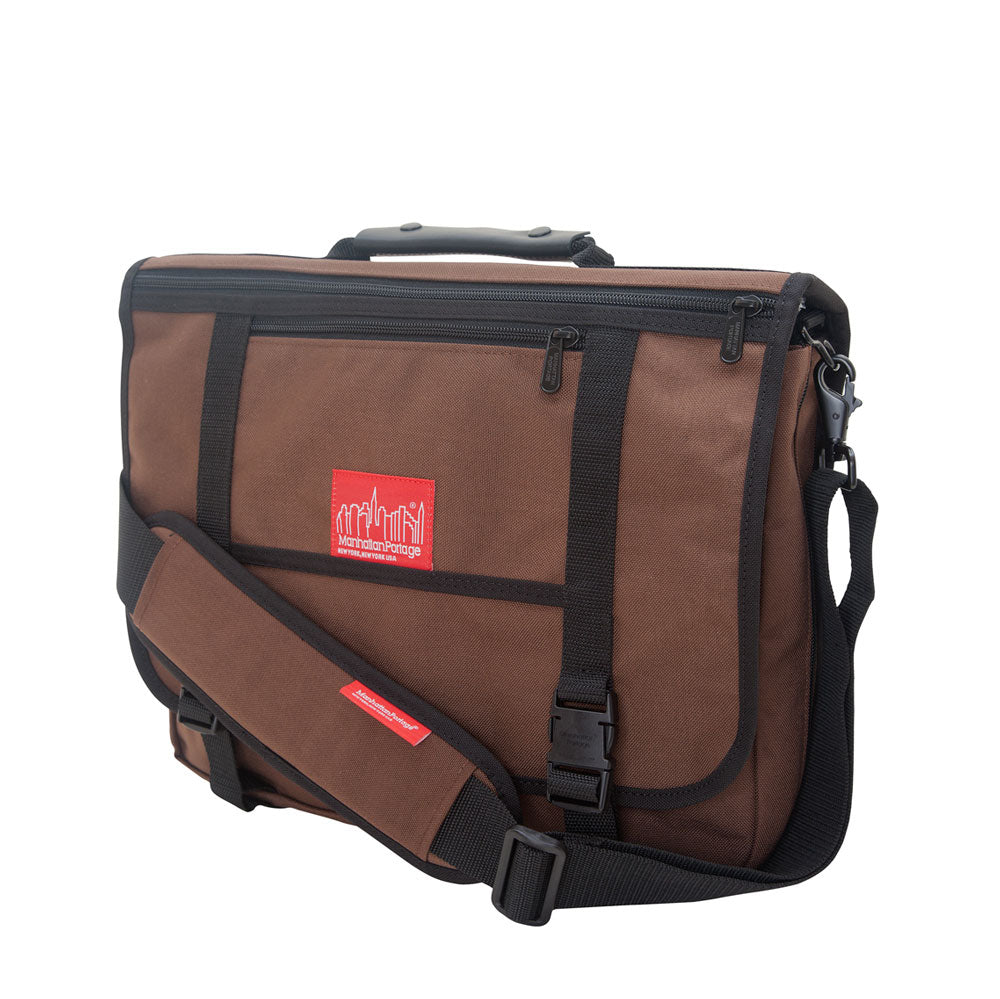 Manhattan Portage The Wallstreeter With Back Zipper Dark Brown