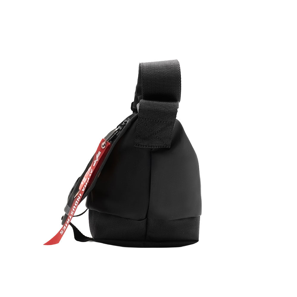 Manhattan Portage Nylon Messenger Bag JR (SM) ALPHA INDUSTRIES black side