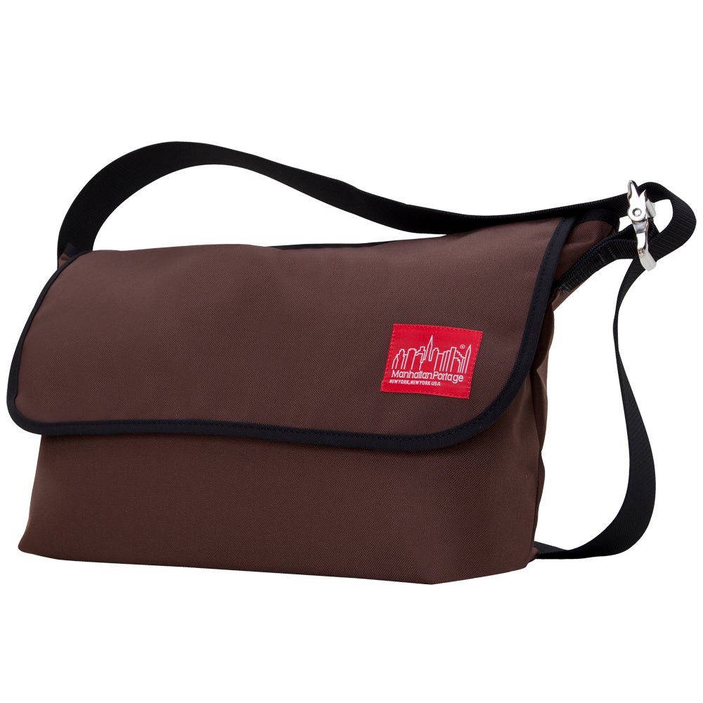 Manhattan Portage Vintage Messenger Bag (LG) Dark Brown