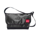 Manhattan Portage Vinyl Vintage Messenger Bag (LG) Black