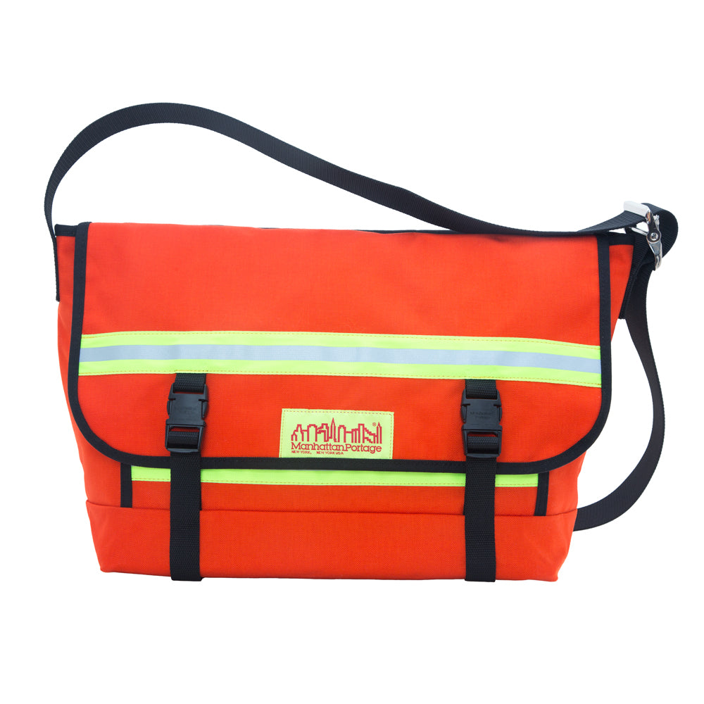 Manhattan Portage Pro Bike Messenger Bag with Stripes (MD) Orange