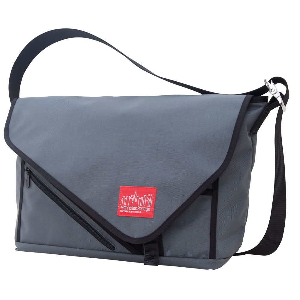 Manhattan Portage Flatiron Messenger Bag (LG) (15 in.) GRY GRY BLK