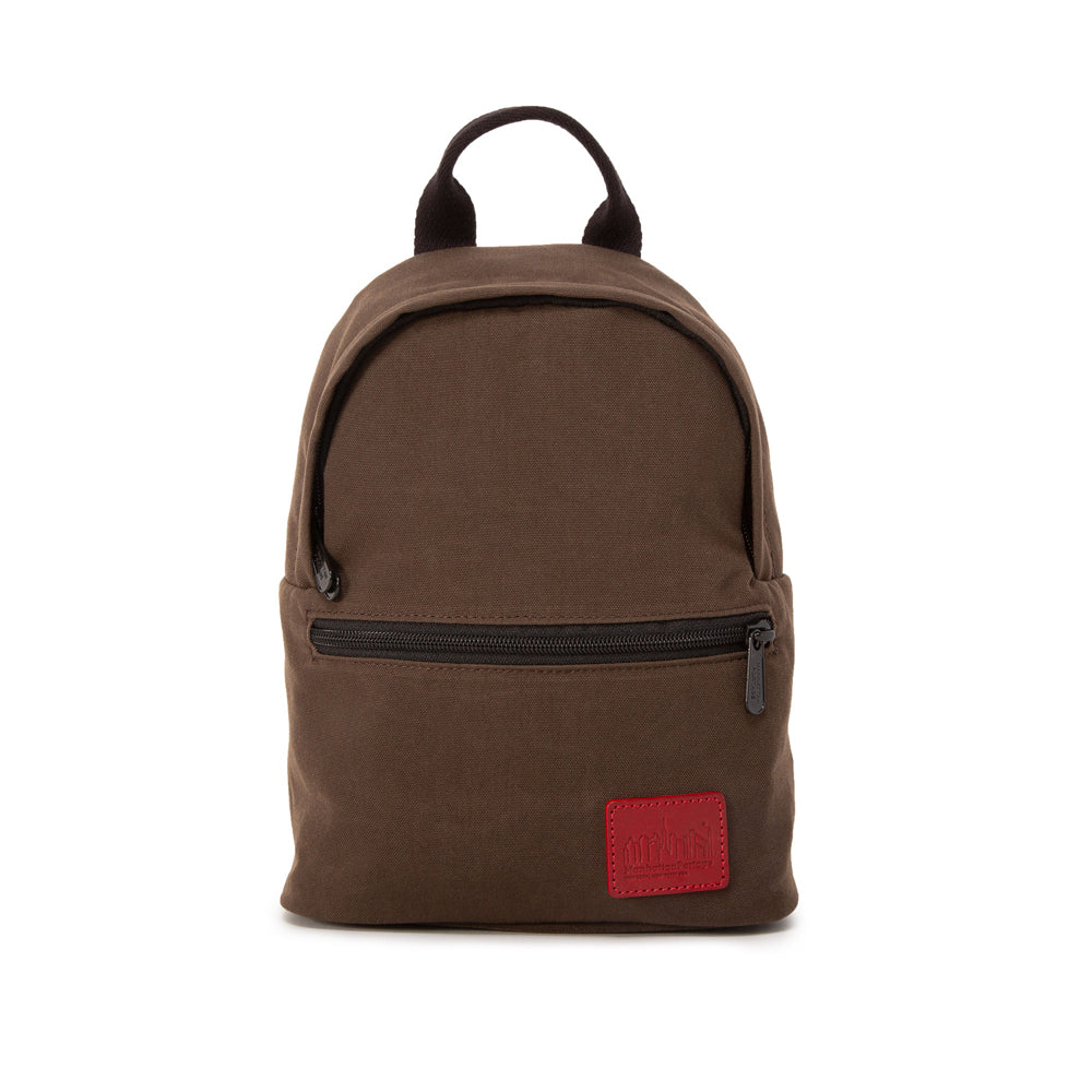 Manhattan Portage Waxed Nylon Randall's Island Backpack Dark Brown