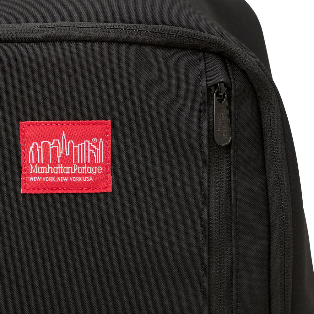 Manhattan Portage Linden Hill Backpack logo and zipper detail