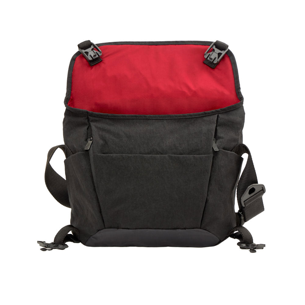 Manhattan Portage Redux Messenger Bag JR Ver 2 Flap with red lining