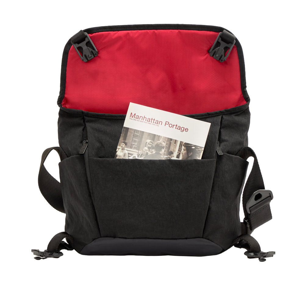 Manhattan Portage Redux Messenger Bag JR Ver 2 with books in front pocket