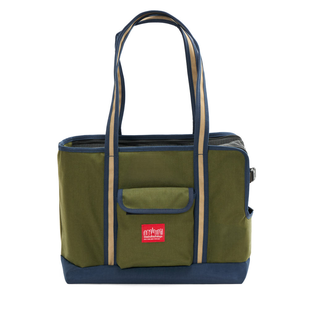 Manhattan Portage Pet Carrier Tote Bag Ver. 4 BEI/NVY front