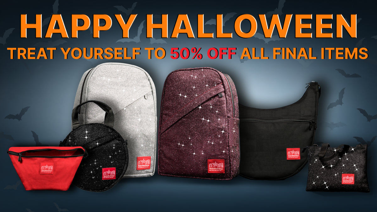 Manhattan Portage Halloween sale desktop banner