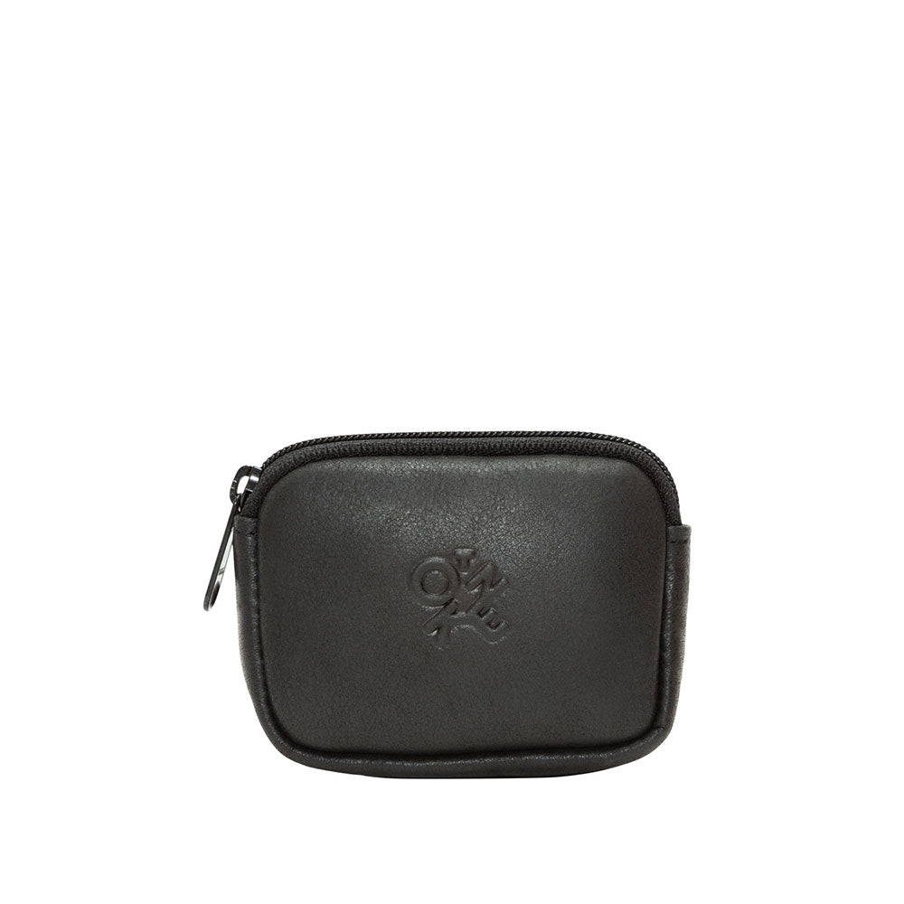 Manhattan Portage Leather Coin Purse (SM) Black