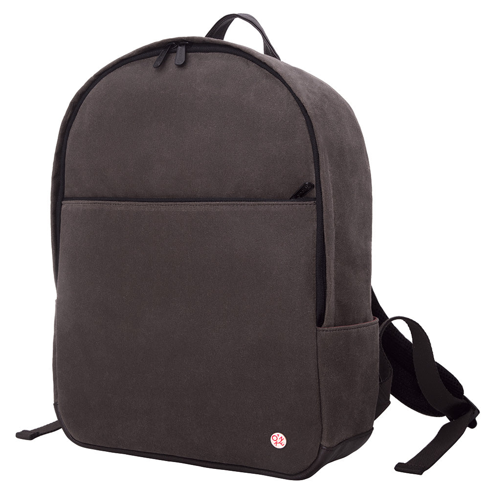 Manhattan Portage University Waxed Backpack Dark Brown