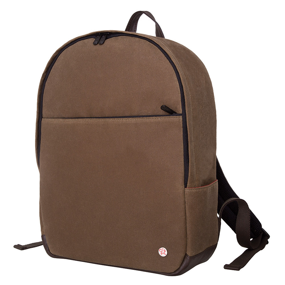 Manhattan Portage University Waxed Backpack Field Tan