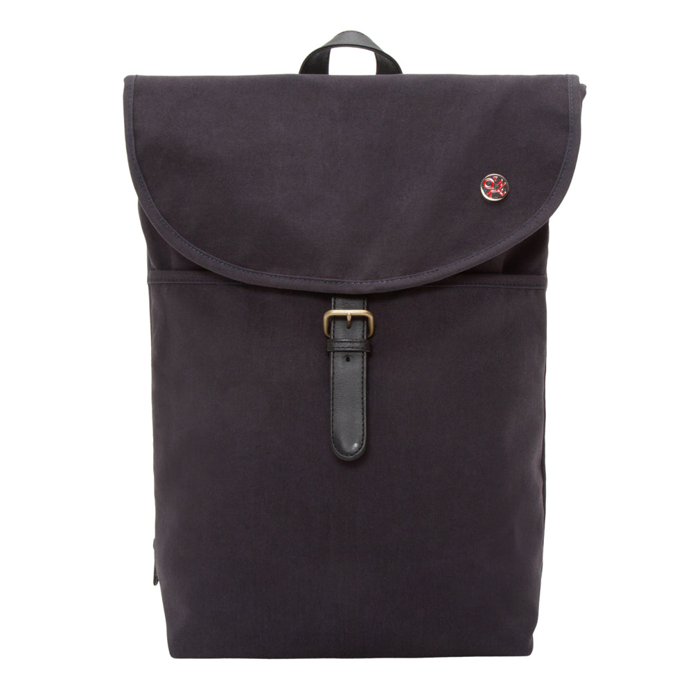 Manhattan Portage Waxed Nylon Bergen Backpack Navy