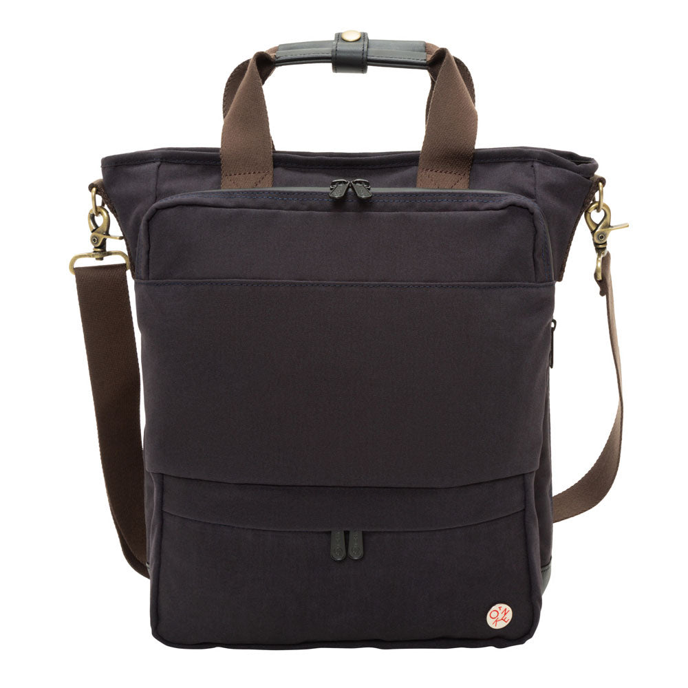 Manhattan Portage Waxed Nylon Fordham Convertible Bag Navy