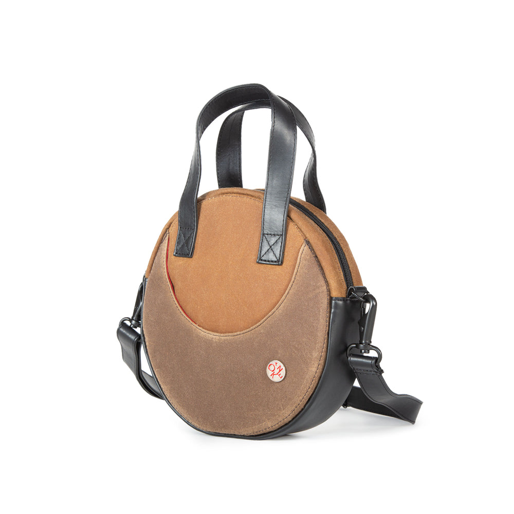 Manhattan Portage Waxed Circle Line Shoulder Bag FTAN DBR