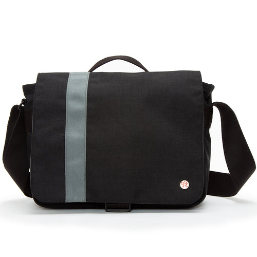 Manhattan Portage Astor Shoulder Bag (S) W/Back Zipper BLK GRY