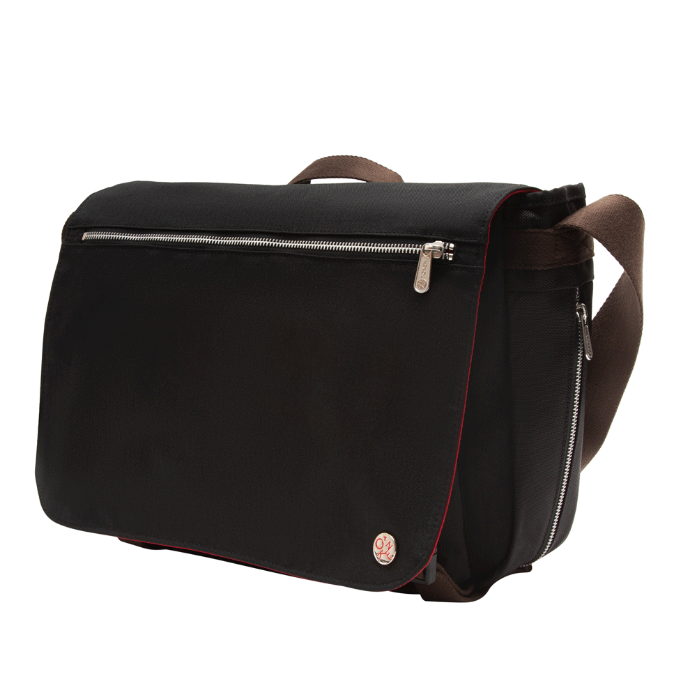 Token Waxed Nylon Whitehall Laptop Bag Black angle