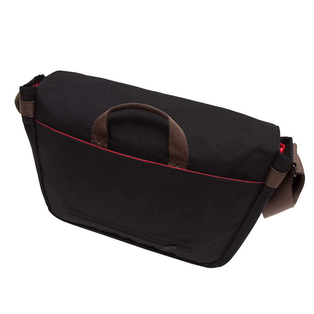 Token Waxed Nylon Whitehall Laptop Bag Black back and top handle