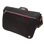 Token Waxed Nylon Whitehall Laptop Bag Black front zipper pocket
