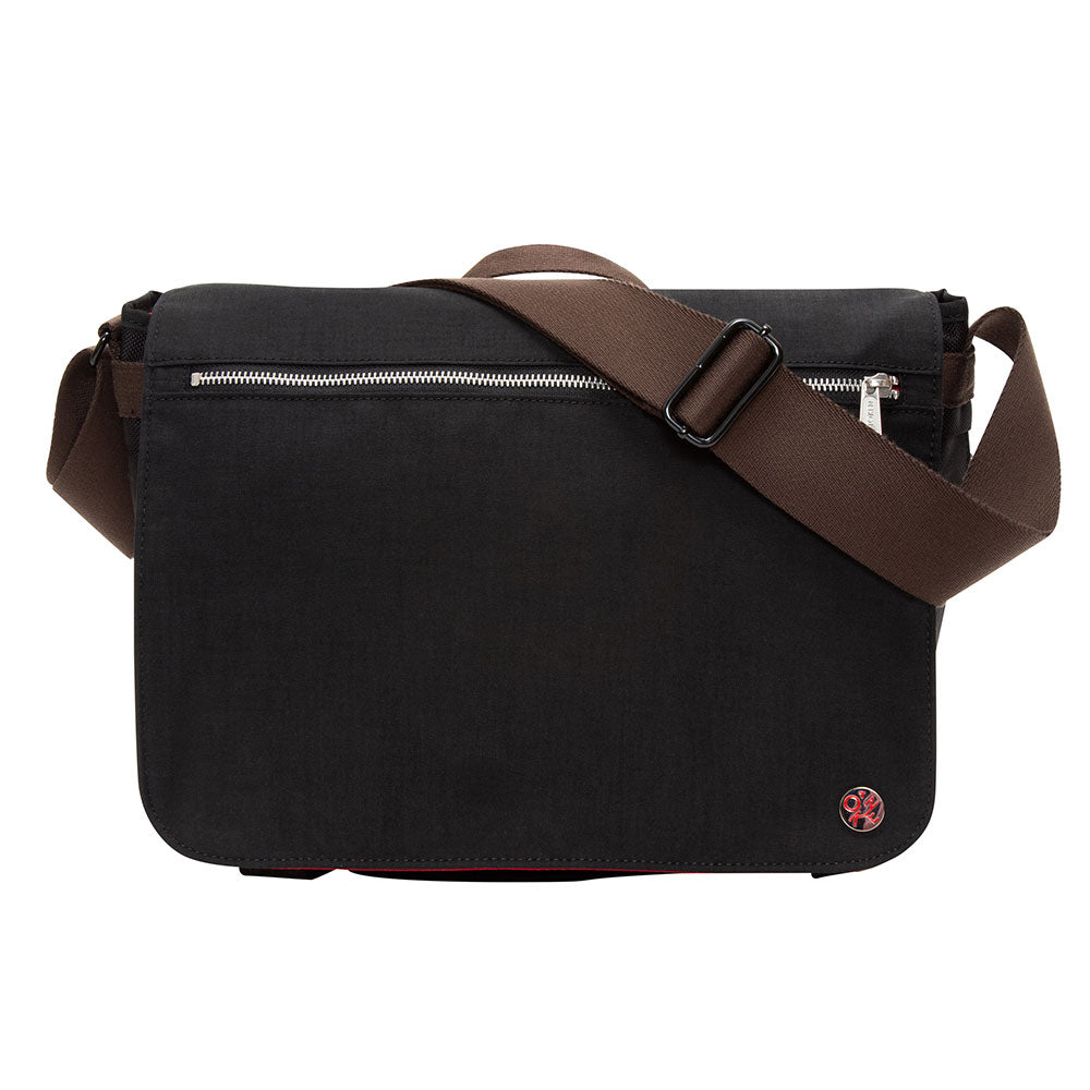 Manhattan Portage Waxed Nylon Whitehall Laptop Bag Black