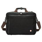 Manhattan Portage Waxed Nylon Saratoga Briefcase Black