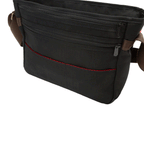 Manhattan Portage Waxed Nylon Sheridan Shoulder Bag (M) W/Back Zipper
