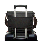 Manhattan Portage Waxed Nylon Sheridan Shoulder Bag (M) W/Back Zipper