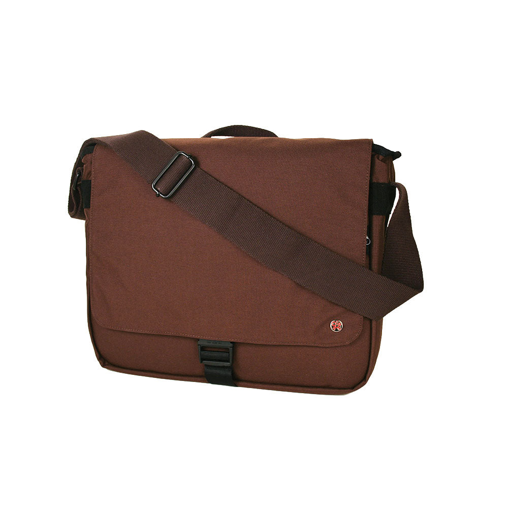 Manhattan Portage Jay Laptop Bag Dark Brown