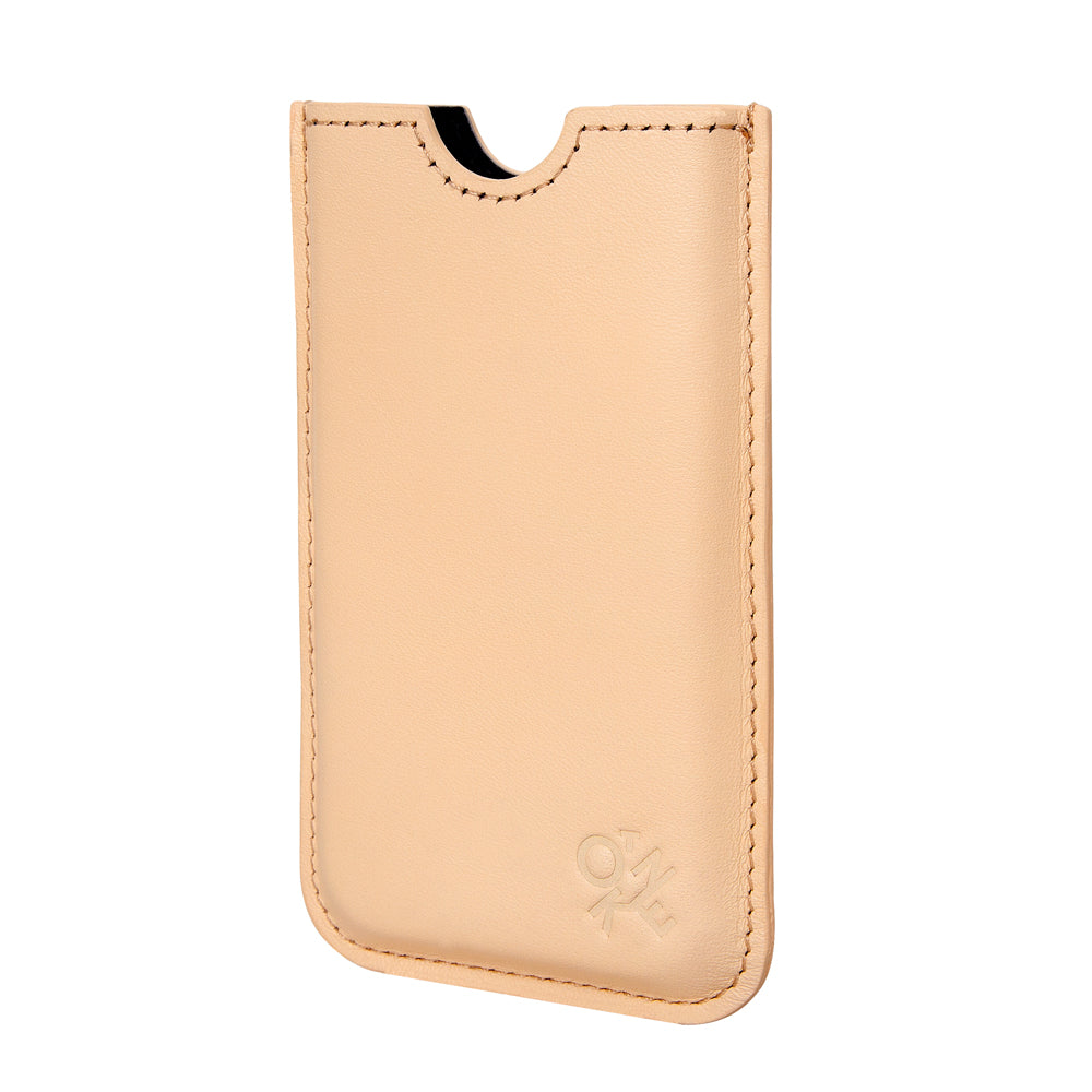 Manhattan Portage Leather iPhone Case Beige