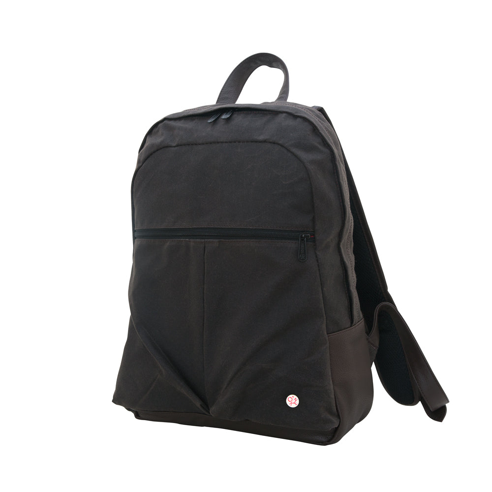 Manhattan Portage Waxed Woodhaven Backpack Dark Brown