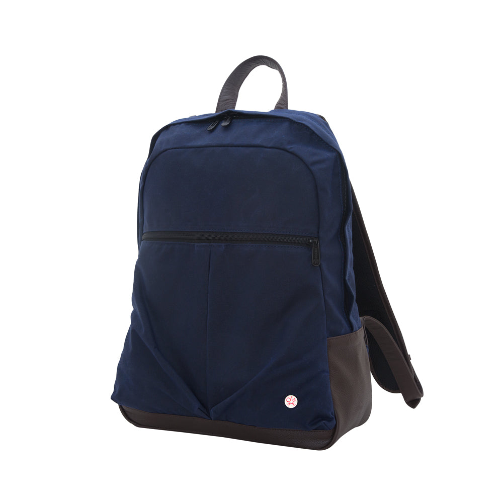 Manhattan Portage Waxed Woodhaven Backpack Navy