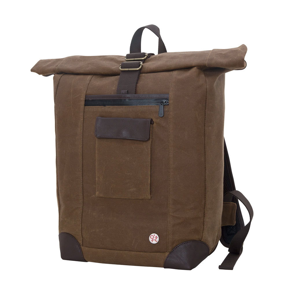 Manhattan Portage Waxed Montrose Backpack Field Tan